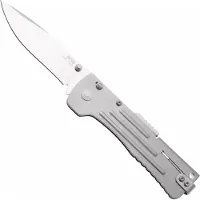 SOG SlimJim 2.0 SJ41-CP Satin Blade, Bead Blasted Stainless Handle, assisted pocket knife