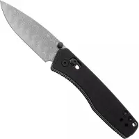 Kizer Cutlery Vanguard Aegis V3774A2 Acid Etch Damascus, Black G10, pocket knife, Azo design