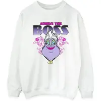 Disney Womens/Ladies The Little Mermaid Ursula Mum Is The Boss Sweatshirt (White)