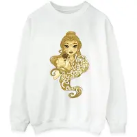 Disney Mens Beauty And The Beast Never Judge Sweatshirt (White)