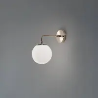 Opviq Vägglampa Viran , dimbar, Mässing / guld, Vardagsrum / matsal, Glas, Vägglampa, vägglampa inomhus