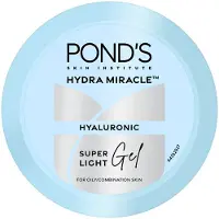 Pond's Hydra Miracle Super Light Gel 200g Fuktkräm För Ansikte Med C-vitamin & Hyaluronsyra För 48H Återfuktning Lyster