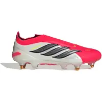 Adidas Predator Elite Laceless Sg Born For Goals - Lucid Red/svart/vit - Soft Ground (Sg), storlek 42⅔