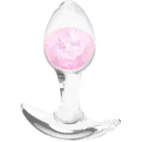 NSNovelties - analplug - liten transparent - rosa