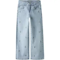 Name it Jeans - Noos - NkfRose - Light Blue Denim/Flower - - 6 år (116) - Jeans