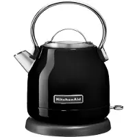 KitchenAid 5KEK1222EOB, 1,25 L, 1500 W, Sort, Rustfrit stål, Vandmåler, Ledningsfri