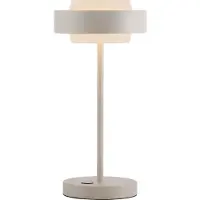 Schöner Wohnen LED bordslampa Elmo, dimbar, Creme / bärnsten, Vardagsrum / matsal, Metall, Modern, LED-bordslampa
