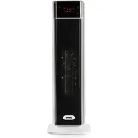 Domo DO7358H, Keramiska, 1,63 m, inomhus, Golv, Svart, Vit, LED