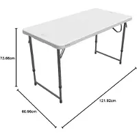 Lifetime Ultra-resistant Folding 122x61x Uv100 56-91.5 Cm Bord