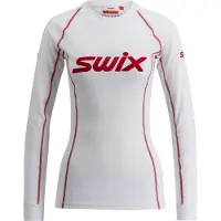 Swix Women's RaceX Classic Long Sleeve Bright White/Red