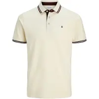 Jack & Jones T-shirt 'JJEPaulos' marinblå / burgunder / vit