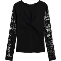 Desigual T-shirt svart / vit