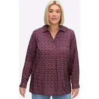 Sheego Blus burgunder / vit