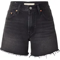 Levi's Jeans 'Ribcage Shorts' svart denim