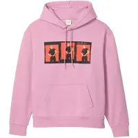 Calvin Klein Sweatshirt 'OUTTAKES' ljusrosa / orangeröd / svart / vit