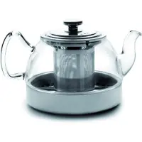 Jamon Tekanna i Glas - Ibili - 0,8 L - Induktionskompatibel - Filter Ingår - Borosilikat transparent