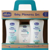 Chicco Baby Moments Body Bath Set with Shampoo and Cologne Water