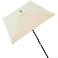 Aktive Aluminium Fyrkantig Stolpe Höjd Uv-skydd Parasoll Dubbelt Trissystem 300x300 Cm 48 Mm 270 Cm