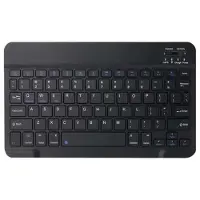 Mtp Products Ultra-tunt, tyst Bluetooth-tangentbord för PC, surfplatta, iPad, telefon, TV - Svart