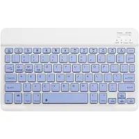 Mtp Products Ultra-tunt, tyst Bluetooth-tangentbord för PC, surfplatta, iPad, telefon, TV - Lila