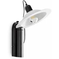 Stilnovo Design vägglampa Lampiatta, Svart, Vardagsrum / matsal, Syntetmaterial, Design, Vägglampa, vägglampa inomhus