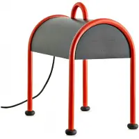 Stilnovo Bordslampa , Valigia, Röd, Vardagsrum, Metall, Design