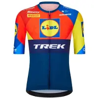 Santini Replica Lidl-trek 2025 Korta ärmar Cykeltröja