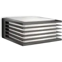 Philips myGarden Shades vägglampa 15 W, Väggbelysning för utomhusbruk, Antracit, Metall, IP44, Terass, Trädgård, II