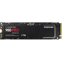 Samsung 980 PRO MZ-V8P1T0BW - SSD - krypterat - 1 TB - inbyggd - M.2 2280 - PCIe 4.0 x4 (NVMe) - buffert: 1 GB - 256 bitars AES - TCG Opal Encrypti...
