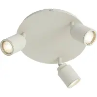 QAZQA Modern infälld spotlight beige 3-ljus IP44 - Ducha