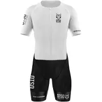 Otso Black & White Kortärmad Triathlondräkt