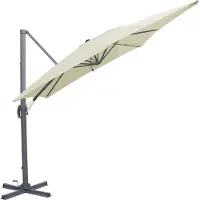 Chillvert Aluminium Roma Mini Cantilever-parasoll 300x200x260 Cm