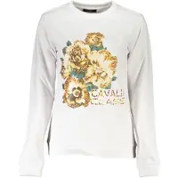 Cavalli Class Blommönster långärmad sweatshirt