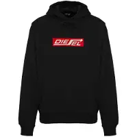 Diesel Arrow Logo Svart Caviar Hoodie