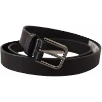 Dolce&Gabbana Läderbälte med metallspänne