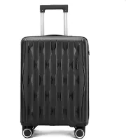 Infinity Leather Robust kabinväska i hårt skal, 37,5 x 20,5 x 55 cm, TSA-godkännande, lämplig för Easyjet, Ryanair, Wizzair