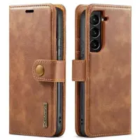 DG Ming Samsung Galaxy S23+ 5G Löstagbar Läder Plånboksfodral - Brun