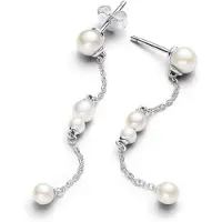 Pandora Timeless Sterling Silver shoulder-duster långa pärlörhängen 293152C01