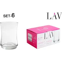 LAV Set Med 6 Lune-glas 225ml