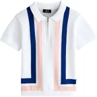 Next T-shirt blå / ljusrosa / vit