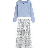 Next Pyjamas azur / ljusblå / vit