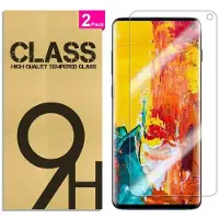 EF Connect [Paket med 2] Härdat glas för Samsung Galaxy S10 6,1 tum, Skyddsfilm skärmskydd glas