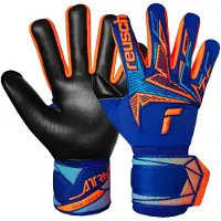Reusch Målvaktshandske Attrakt FreeGel Duo NC - Blå/Orange/Svart, storlek 10