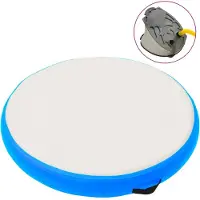 vidaXL Uppblåsbar gymnastikmatta med pump 100x100x20 cm PVC blå