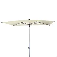 Big Buy Cooking 62351 Uv30 Rektangulär Tiltbar Balkongparasoll 200x125 Cm