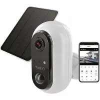 Muvit Io Caméra - MUVIT - iO - WiFi Full HD 1080P - Détecteur de mouvement - Solaire 3W