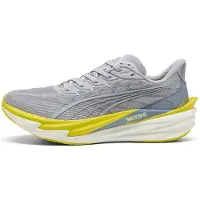 Puma Deviate NITRO 4 Shoes Gray Yellow SS26, Size 42 - EUR