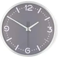 Nedis Väggklocka | Diameter: 300 mm | Aluminium | Tyst rörelse | Metall