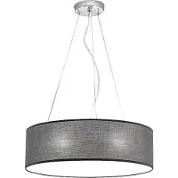 Orion Hänglampa Ufo, dimbar, Aluminium / grå / zink, Vardagsrum / matsal, Textil / tyger / siden, Modern, Pendellampa