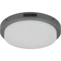 TRIO Lighting LED-utomhusvägglampa Bermejo, rund, sensor, CCT, antracit Bermejo, Svart, Metall, Vägglampa utomhus